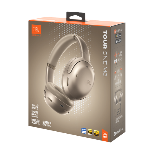JBL Tour One M3 - Mocha - Wireless over-ear Noise Cancelling headphones - Detailshot 15